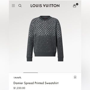 Louis Vuitton Damier Spread Printed Sweatshirt